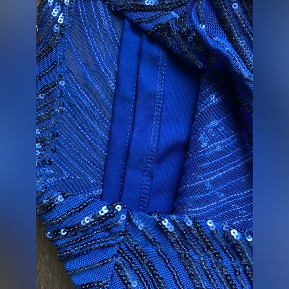 NWT Eloquii Blue Sequin Pants - Picture 7 of 9